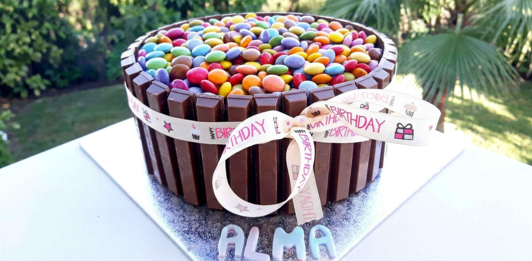 Kitkat and Smarties cake kitkat and smarties kids birthday cake marbella