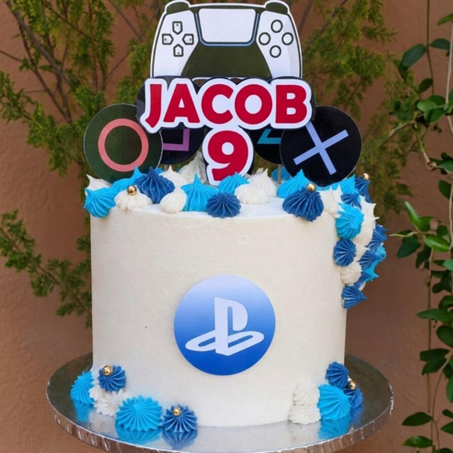 Playstation Cake playstation kids birthday cake marbella
