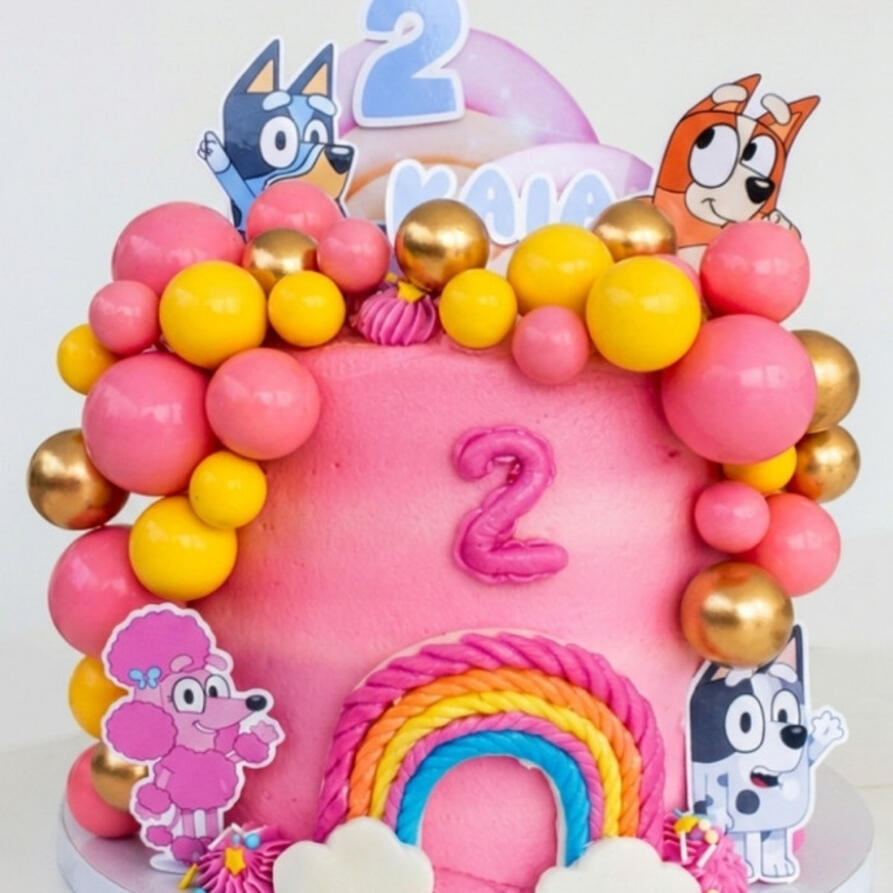 Bluey Cake bluey cake 2 years old birthday marbella
