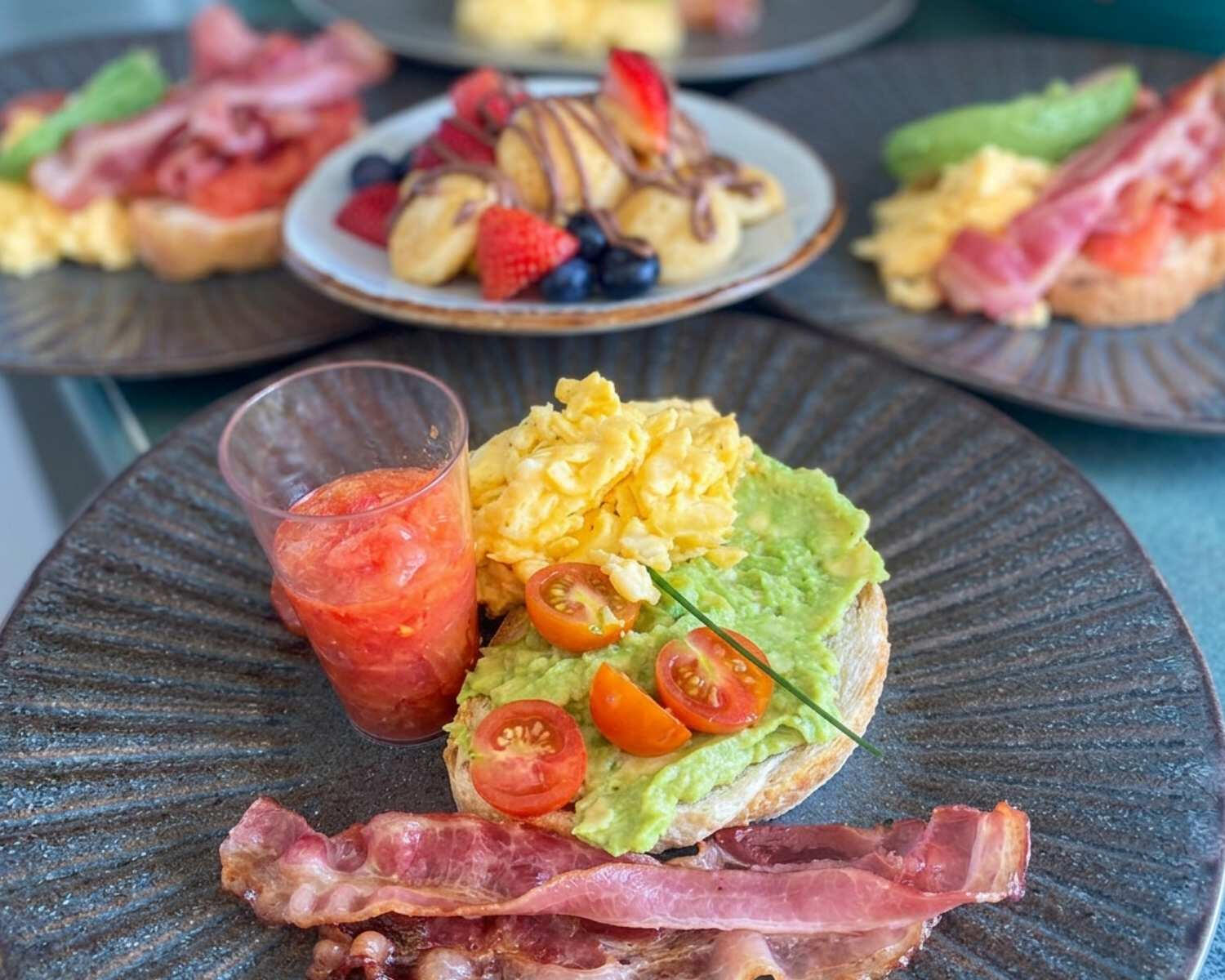 Luxury breakfast plate by Elevate Catering